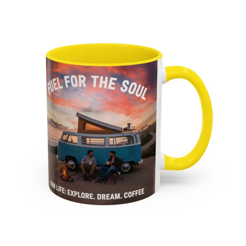 Accent Coffee Mug (11, 15oz) — "Fuel for the Soul"