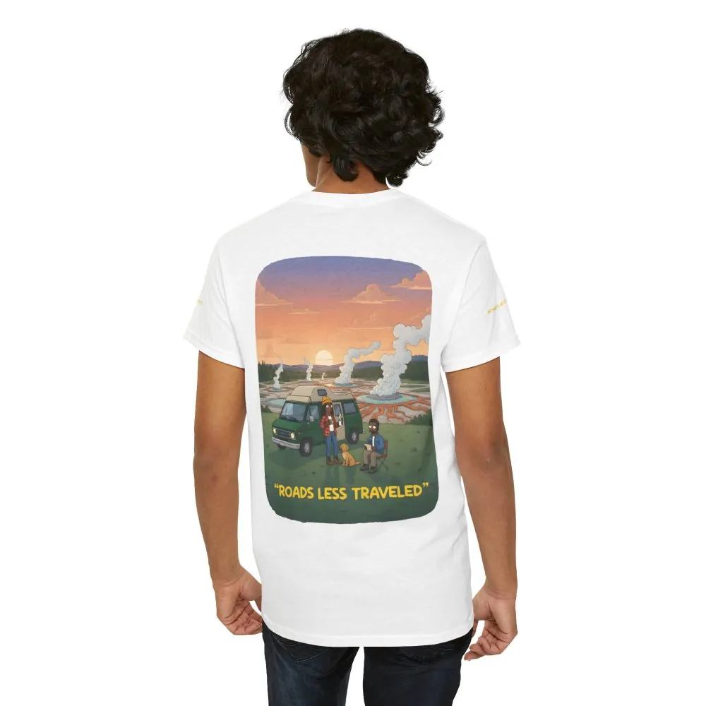 15023829024832540697_2048.jpeg Unisex Heavy Cotton Tee — "Roads Less Traveled" Design Sitcom-Line