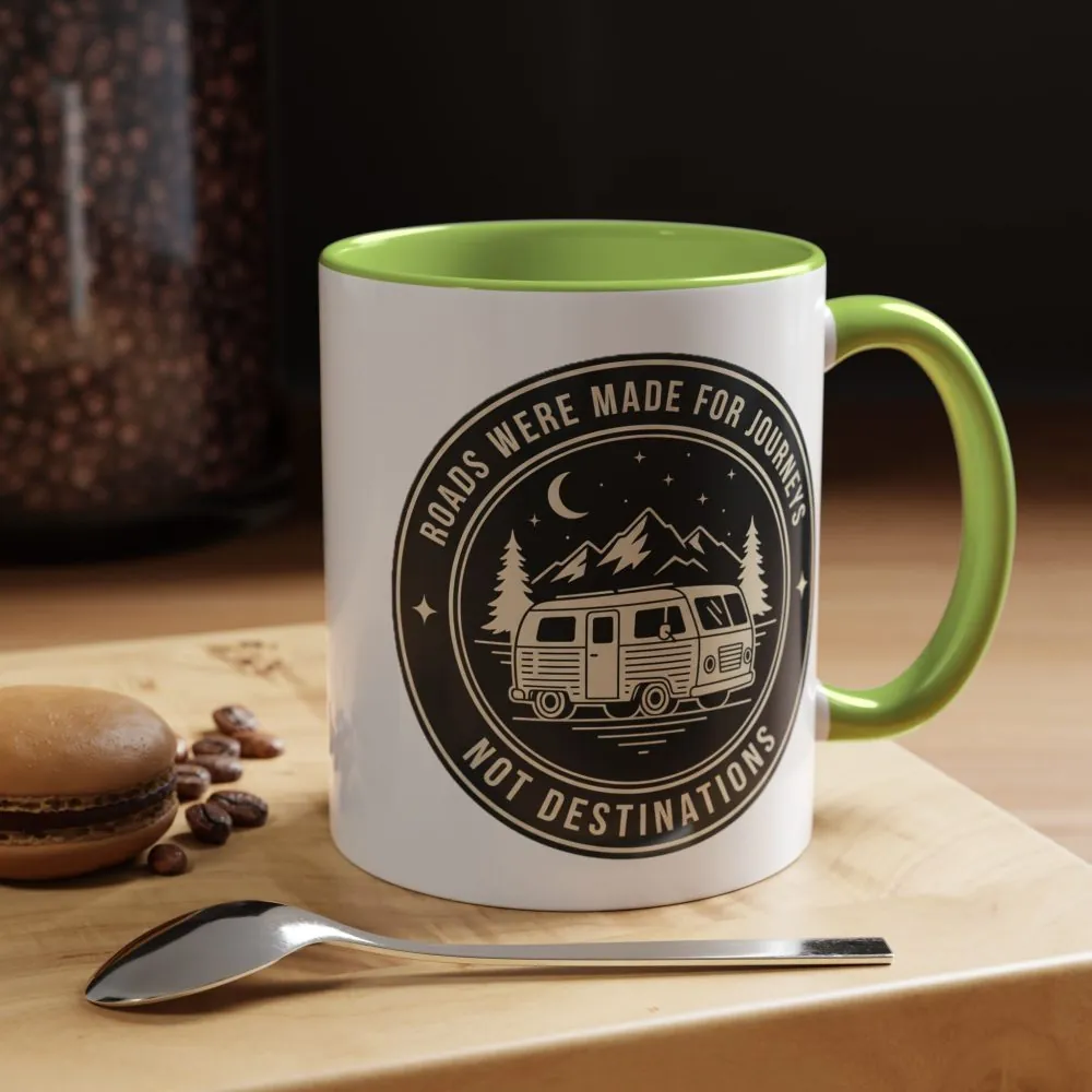 15031652477599496881_2048.jpeg Coffee Mug — 'ROAD WHERE MADE FOR JOURNEYS-NOT DESTINATIONS' (11/15oz) (Both sides printed)