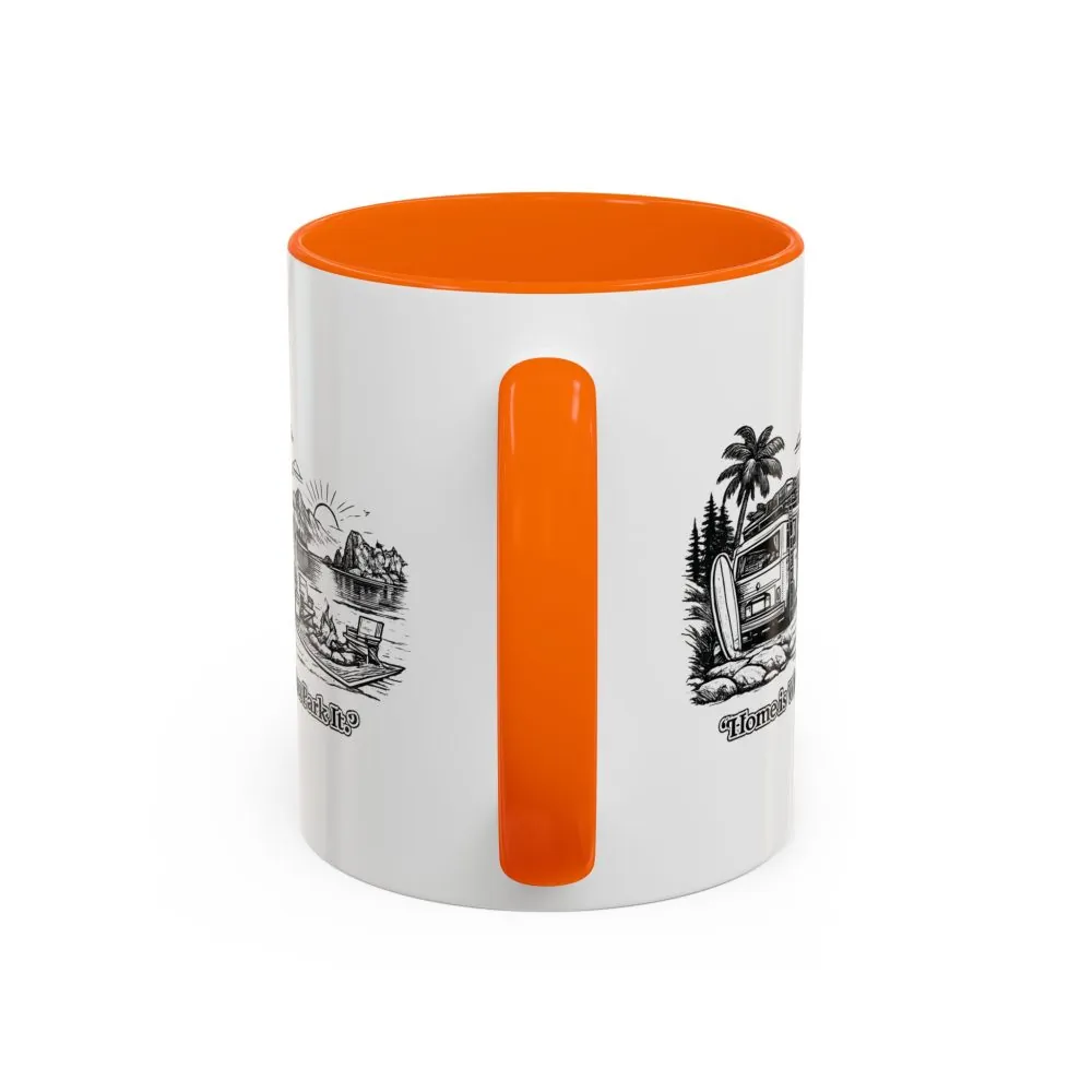 15032795183044239250_2048.jpeg Accent Coffee Mug (11, 15oz) — "Home Is Where You Park It" Design Minimal-Line