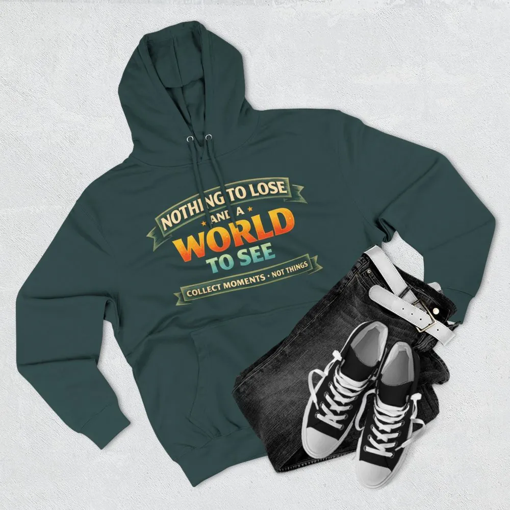 15080138473824592523_2048.jpeg Three-Panel Fleece Hoodie - "Nothing To Lose" Design Scenic-Line