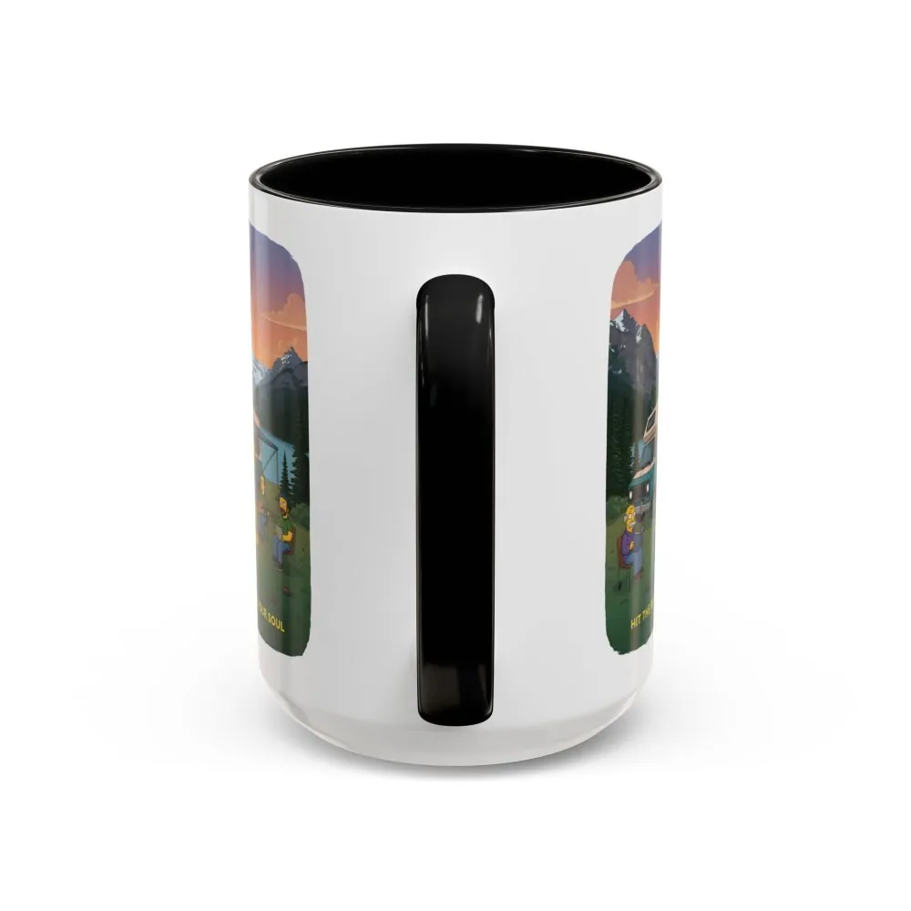 1508308650016110852_2048.jpeg Accent Coffee Mug (11, 15oz) — "Hit The Road-Find Your Soul" Design Sitcom-Line