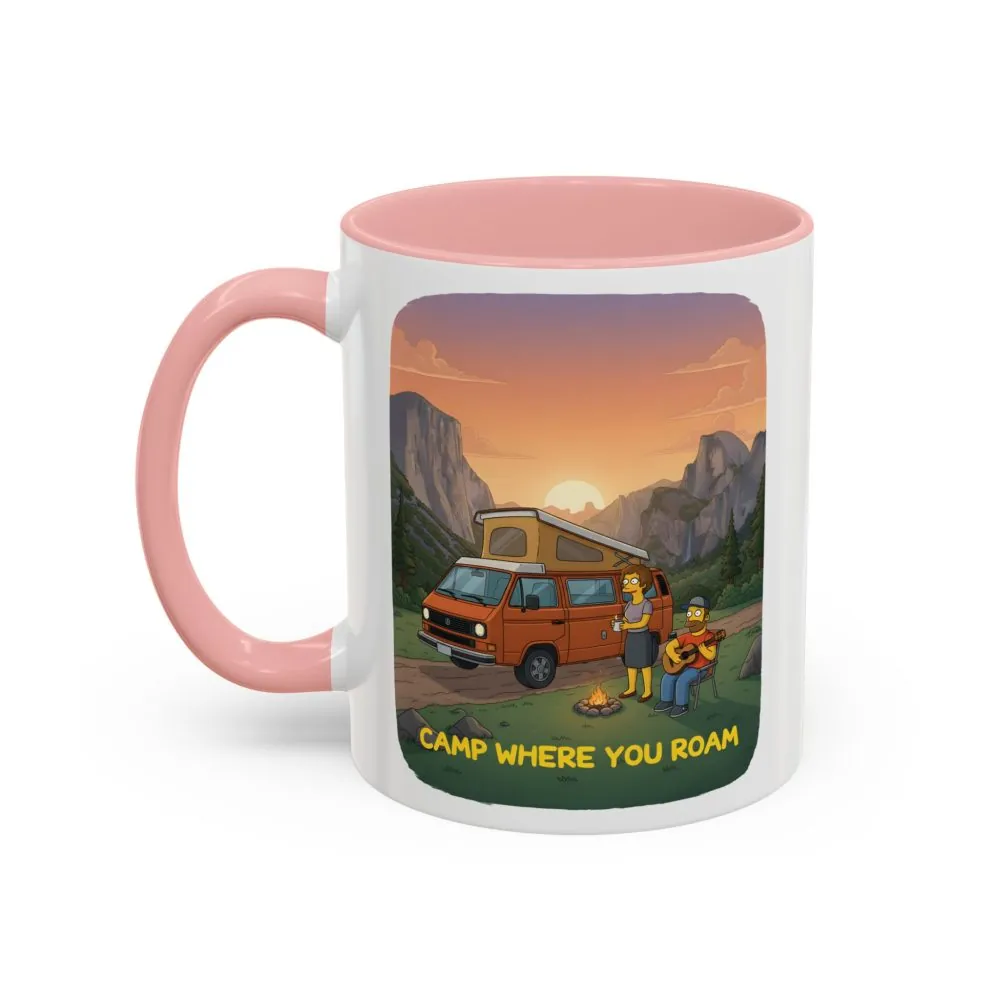 15107407891701106477_2048.jpeg Accent Coffee Mug (11, 15oz) — "Camp Where You Roam" Design Sitcom-Line