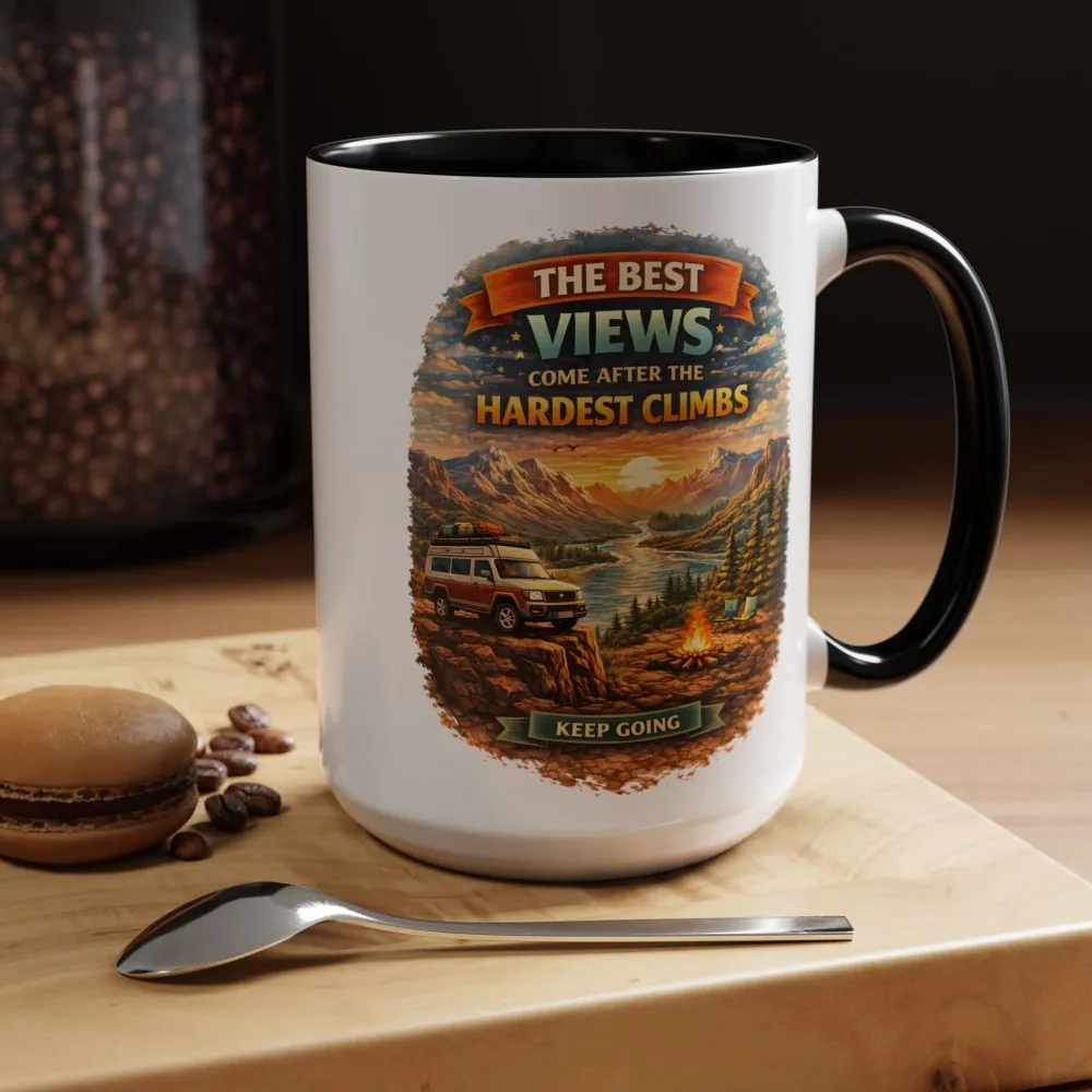 1513063448838852137_2048.jpeg Accent Coffee Mug (11, 15oz) — "The Best Views" Design Scenic-Line
