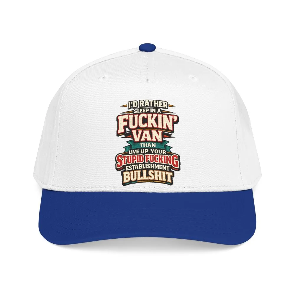 15134053929612410308_2048.jpeg Baseball Cap - "I´d Rather Sleep in A Fucking Van" Design F**K-Line