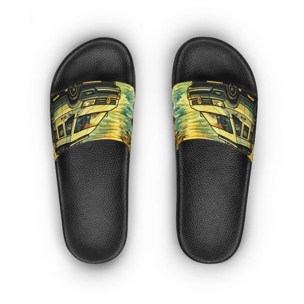 Women's Slide Sandals - VW Camper Slides (Cubic-Line)