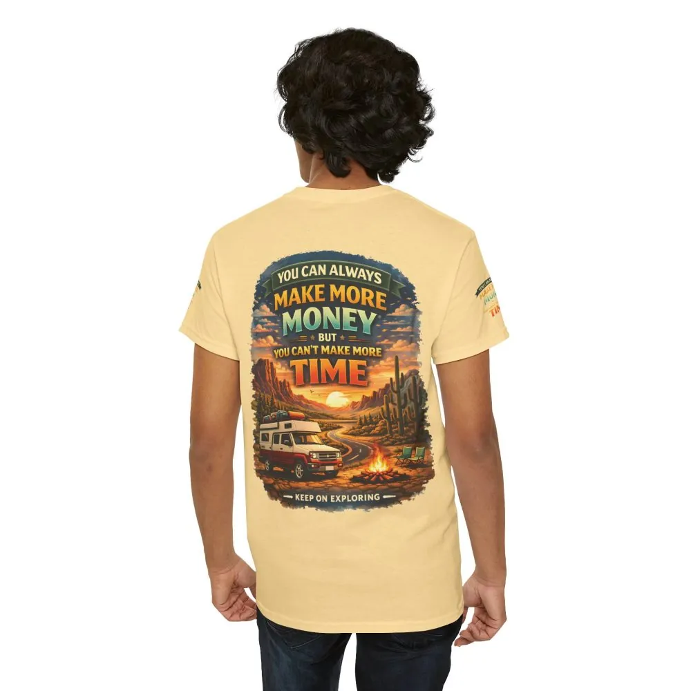 15149802662148698088_2048.jpeg Unisex Heavy Cotton Tee — "You Can Always Make More Money" Design Scenic-Line