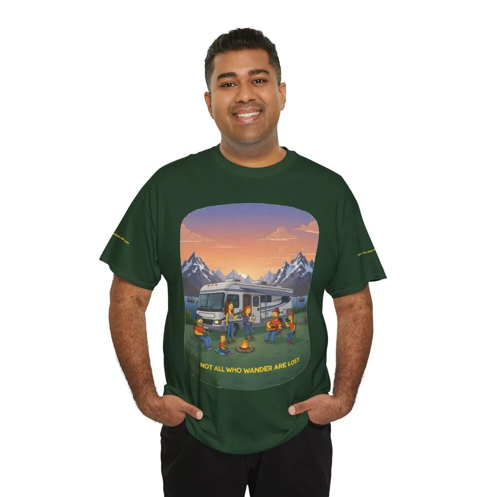15206201619447093015_2048.jpeg Unisex Heavy Cotton Tee — "Not All Who Wander Are Lost" Design Sitcom-Line
