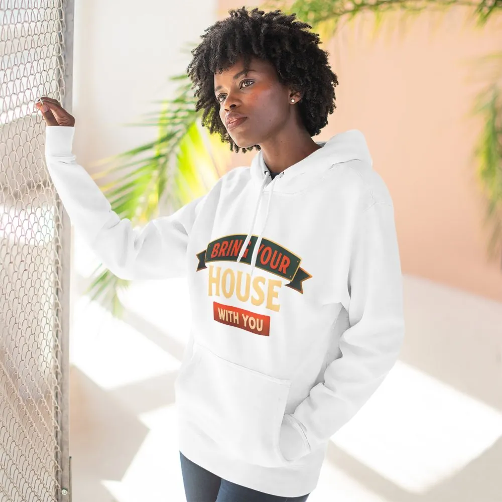 15211826736152825963_2048.jpeg Three-Panel Fleece Hoodie - "Live Is A Journey-Bring Your House With You" Design Scenic-Line
