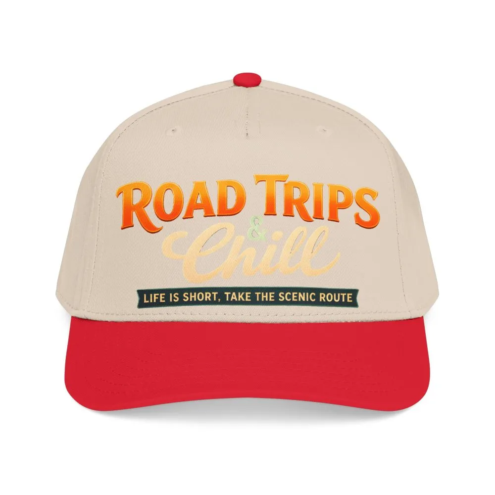 15218616778926310869_2048.jpeg Baseball Cap - "Road Trips And Chill" Design Scenic-Line