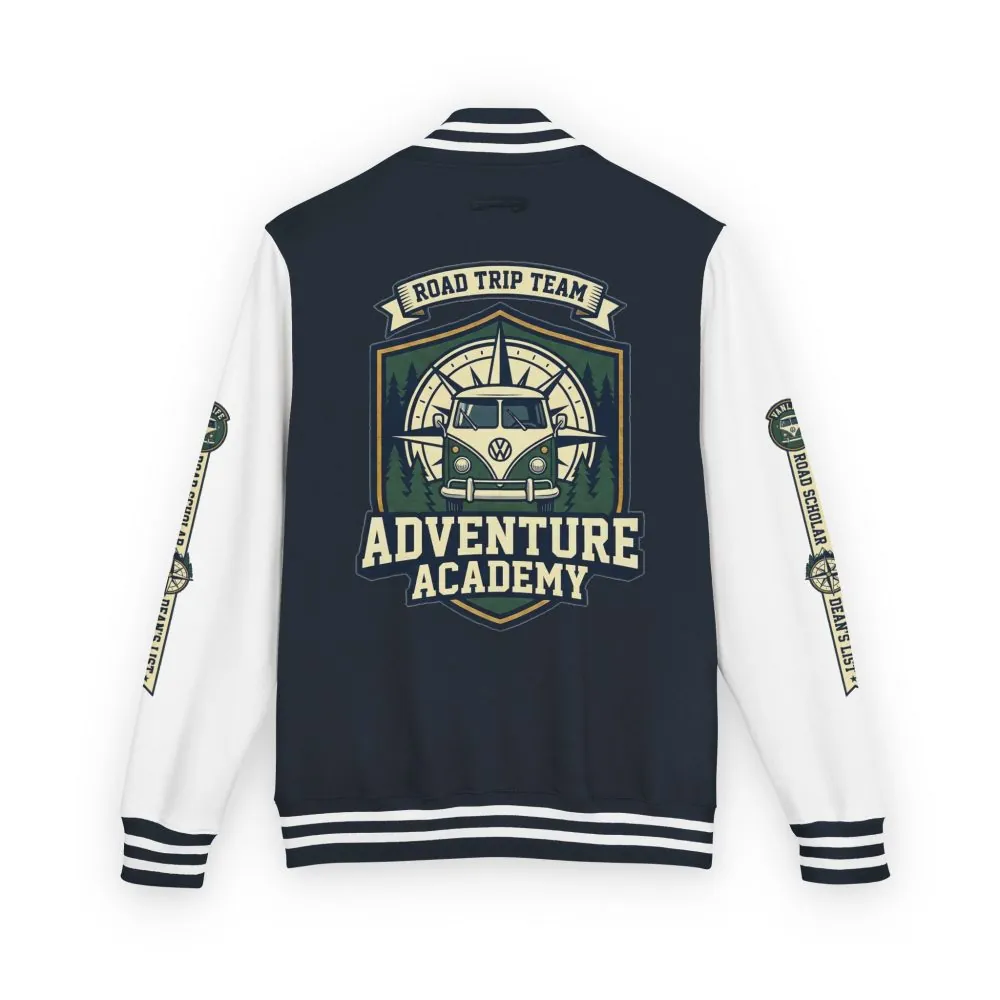15223399403910544580_2048.jpeg Unisex Heavyweight Letterman Jacket (Awdis) —"Adventure Academy" Road Trip Team Varsity Jacket