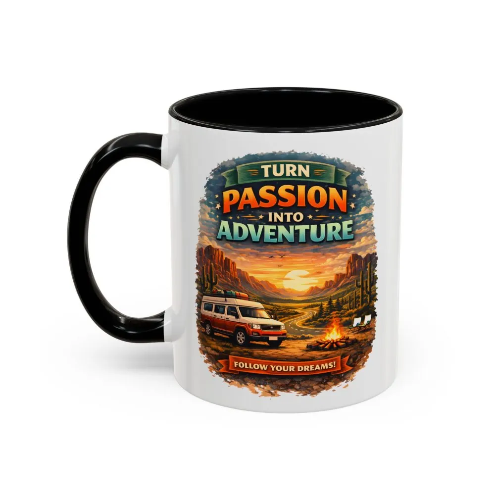 15229410568444824183_2048.jpeg Accent Coffee Mug (11, 15oz) — "Turn Passion Into Adventure" Design Scenic-Line