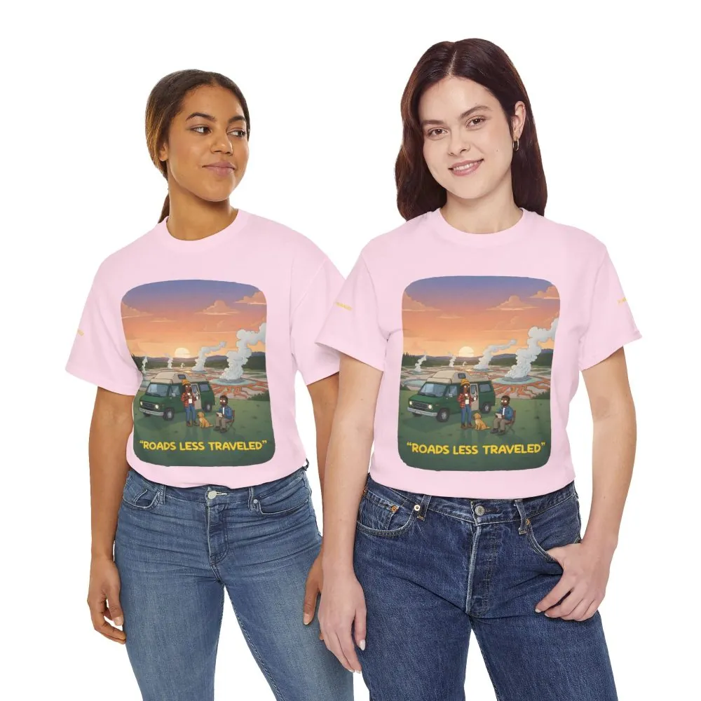 15230024244039886091_2048.jpeg Unisex Heavy Cotton Tee — "Roads Less Traveled" Design Sitcom-Line