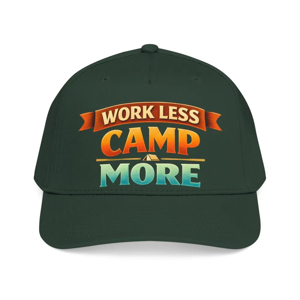 15262510555736955600_2048.jpeg Baseball Cap - "Work Less-Camp More" Design Scenic-Line