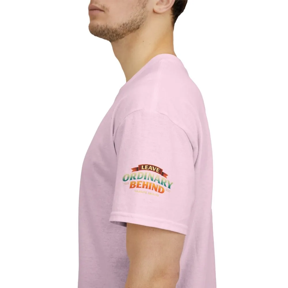 15274378446652326903_2048.jpeg Unisex Heavy Cotton Tee — "Leave Ordinary Behind" Design Scenic-Line