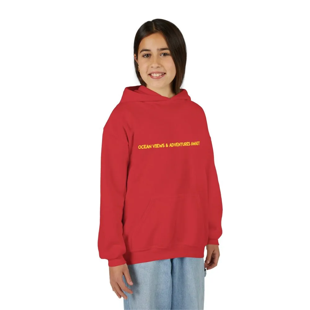 15287193292841156213_2048.jpeg Youth Hoodie(Gildan) – "Ocean Views-Adventures Awaits" (Design Sitcom-Line)