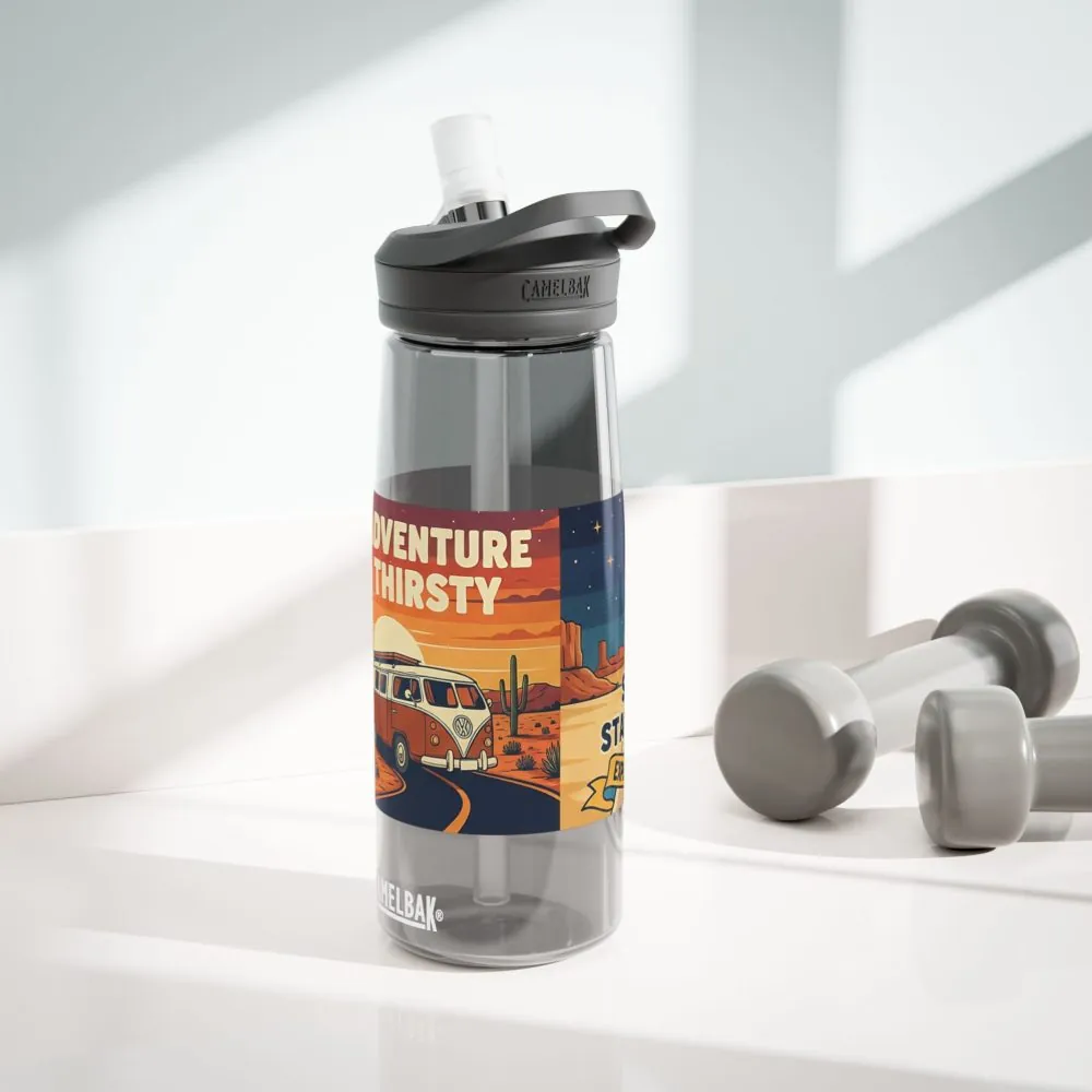 15293123641754042391_2048.jpeg Water Bottle CamelBak — "Adventure Is Thirsty "20oz/25oz Travel Bottle with Retro Road Trip Design