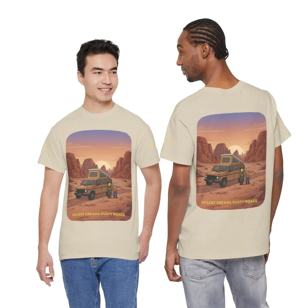 15295345142726499762_2048.jpeg Unisex Heavy Cotton Tee — "Desert Dreams Dusty Roads" Design Sitcom-Line