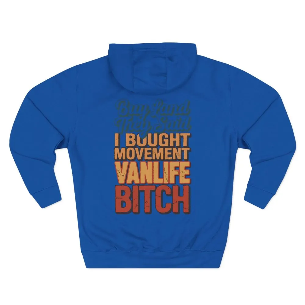 15306275811073312786_2048.jpeg Three-Panel Fleece Hoodie - "Buy Land They Said" Design F**K-Line