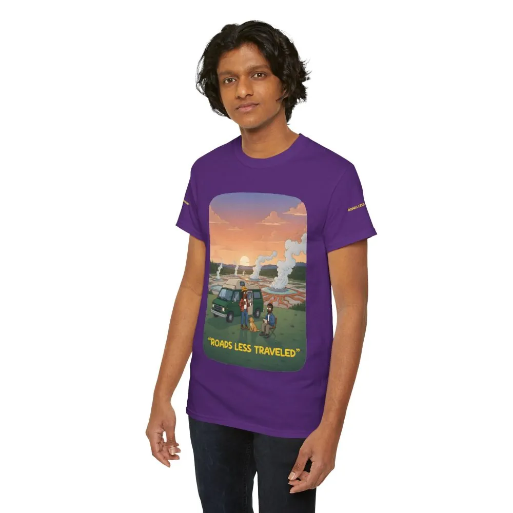 15331688374971451680_2048.jpeg Unisex Heavy Cotton Tee — "Roads Less Traveled" Design Sitcom-Line