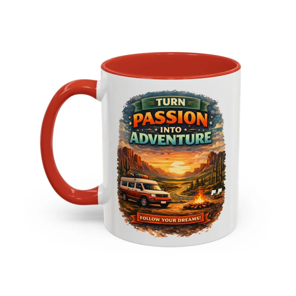15333529053054308656_2048.jpeg Accent Coffee Mug (11, 15oz) — "Turn Passion Into Adventure" Design Scenic-Line