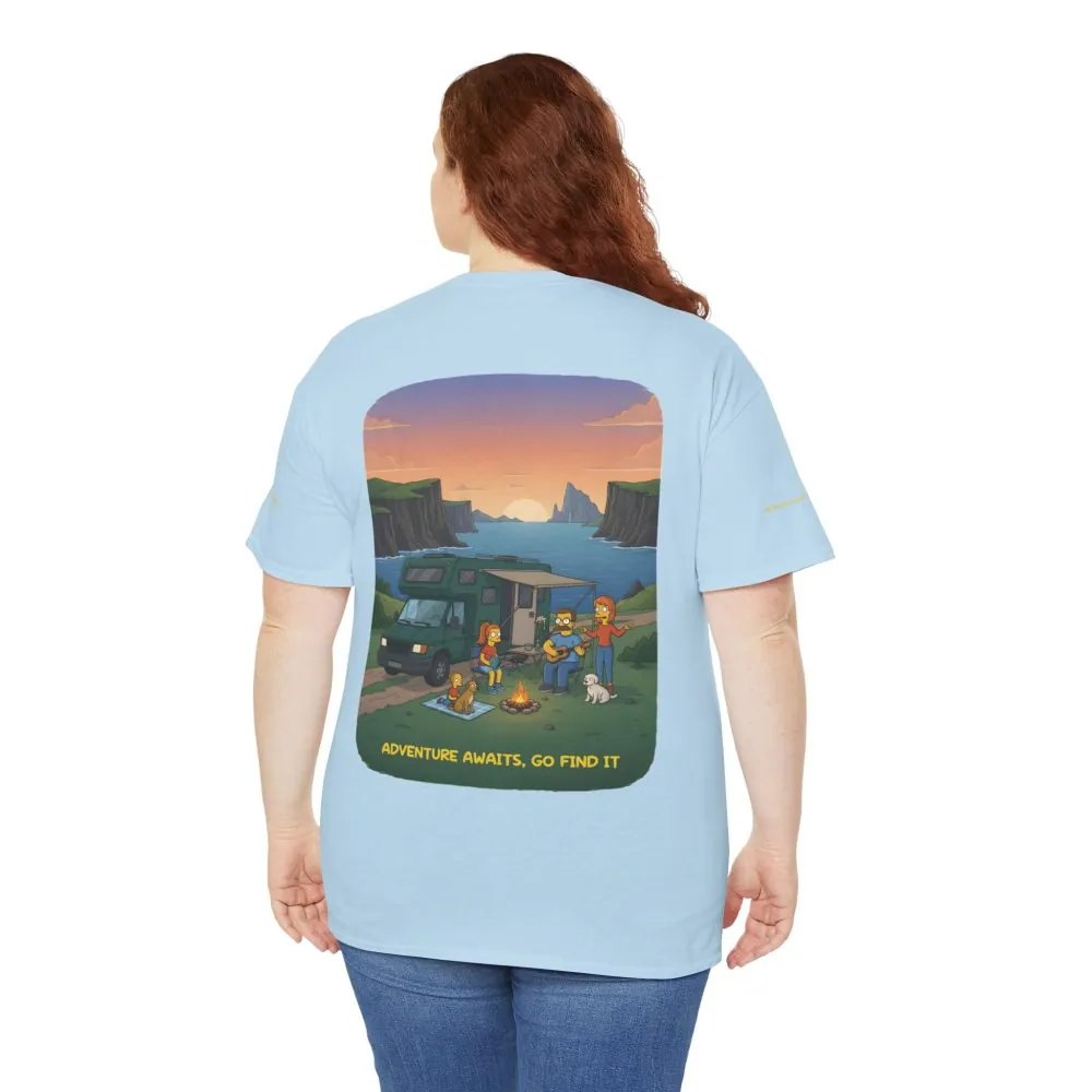 15352646692468952688_2048.jpeg Unisex Heavy Cotton Tee — "Adventure Awaits-Go Find It" Design Sitcom-Line