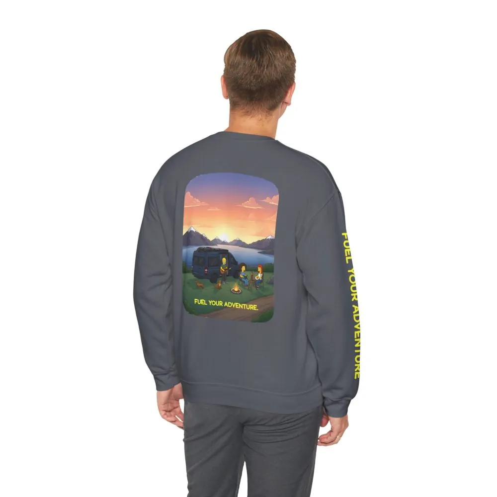 15366442134392610950_2048.jpeg Unisex Heavy Blend™ Crewneck Sweatshirt — "Fuel Your Adventure" Design Sitcom-Line