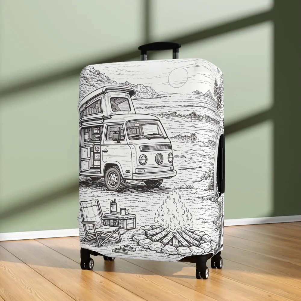 15390057038763939101_2048.jpeg Luggage Cover — Adventure Camper Sketch Travel Suitcase