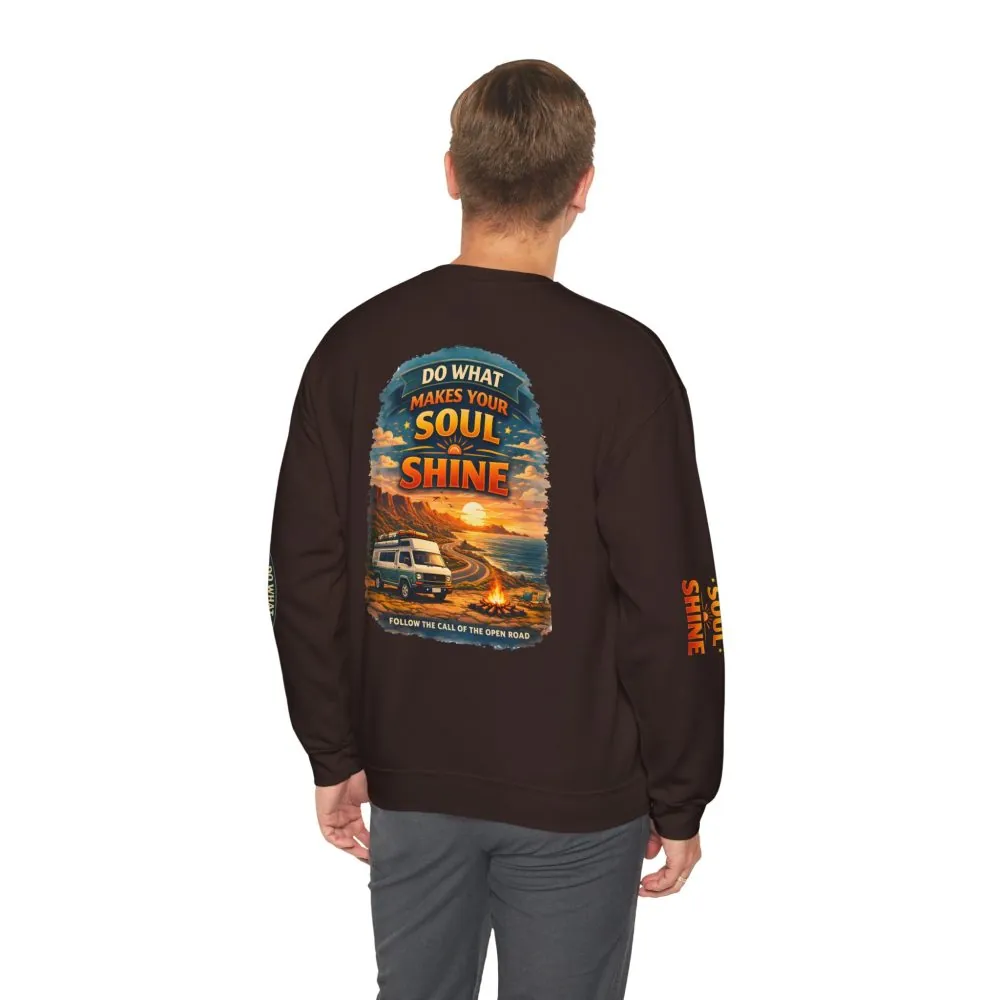 15404199861125587827_2048.jpeg Unisex Heavy Blend™ Crewneck Sweatshirt — "Do What Makes Your Soul Shine" Design Scenic-Line