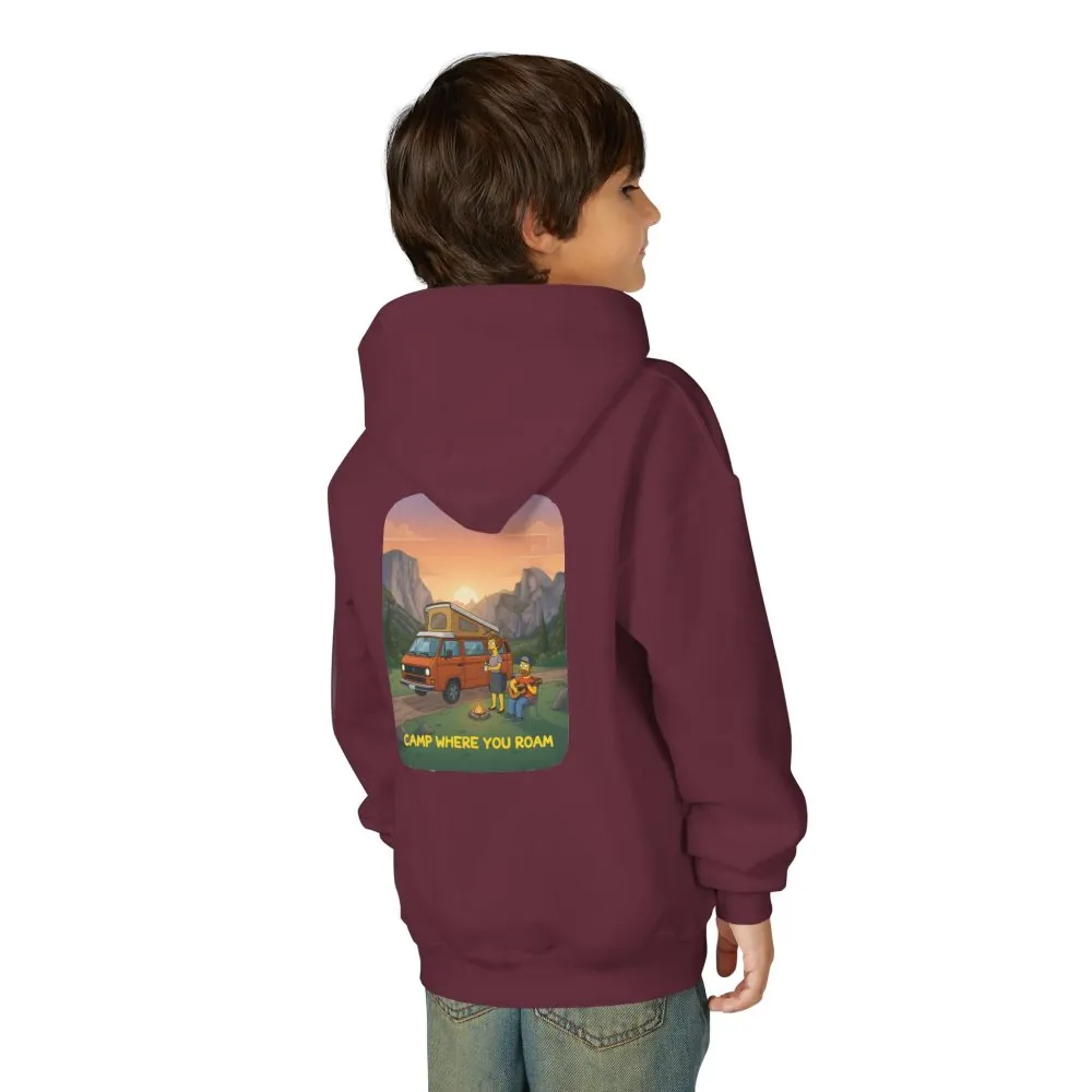 15423276287657906027_2048.jpeg Youth Hoodie(Gildan) – "Camp Where You Roam" (Design Sitcom-Line)