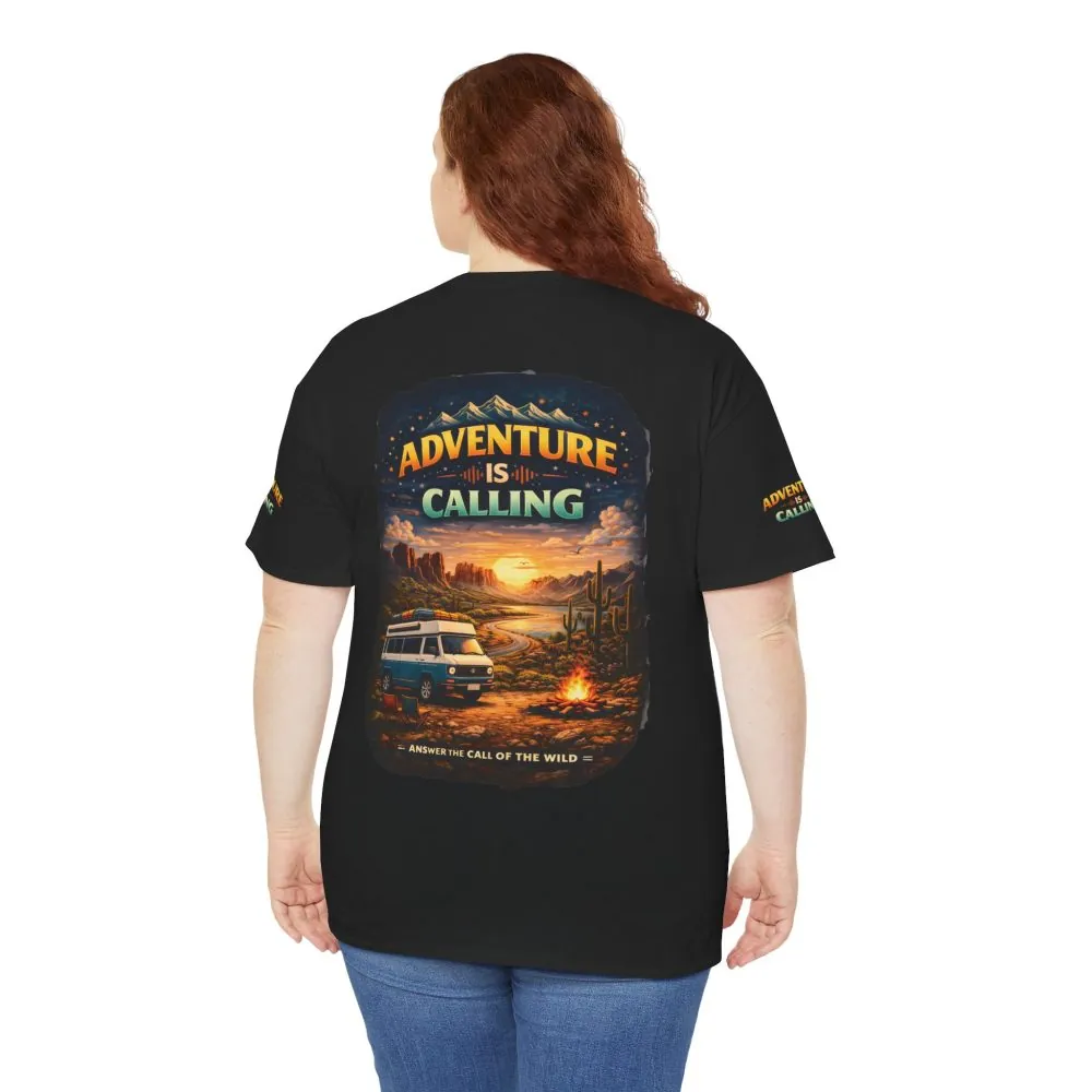 1544306831110519872_2048.jpeg Unisex Heavy Cotton Tee — "Adventure Is Calling" Design Scenic-Line