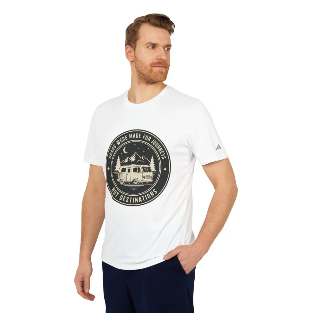 15452279202068717948_2048.jpeg T-Shirt(Adidas) — 'ROAD WHERE MADE FOR JOURNEYS-NOT DESTINATIONS' (font + back printed) Brand Adidas