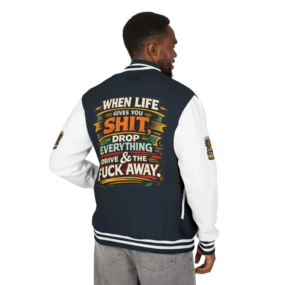 15462438235608748119_2048.jpeg Unisex Heavyweight Letterman Jacket — "When Live Gives You Shit" Design F**K-Line