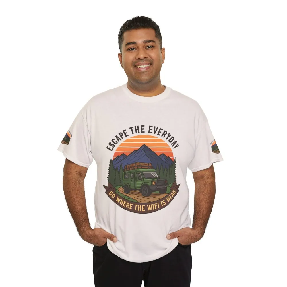 15467088358629368480_2048.jpeg Unisex Heavy Cotton Tee — "Go Where the WiFi Is Weak" Adventure Shirt