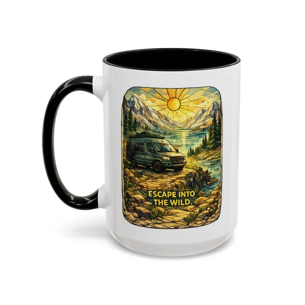15483419254949423465_2048.jpeg Accent Coffee Mug (11, 15oz) — "Escape Into The Wild" Design Cubic-Line