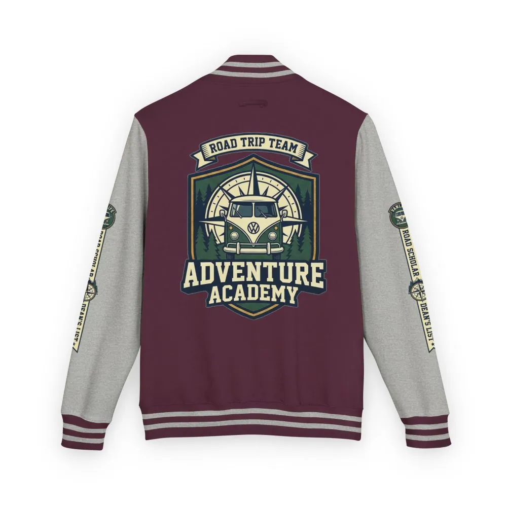 15540528128047099108_2048.jpeg Unisex Heavyweight Letterman Jacket (Awdis) —"Adventure Academy" Road Trip Team Varsity Jacket