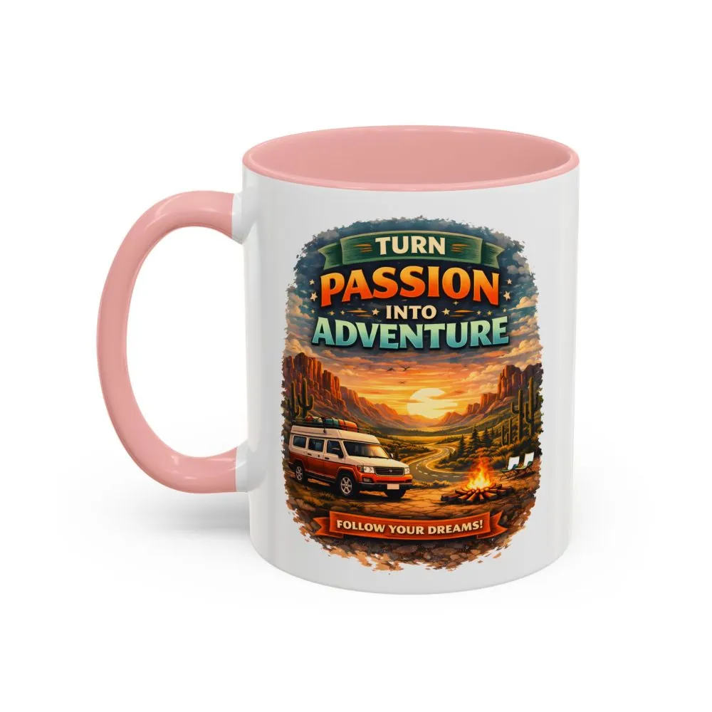 15587066170596098454_2048.jpeg Accent Coffee Mug (11, 15oz) — "Turn Passion Into Adventure" Design Scenic-Line