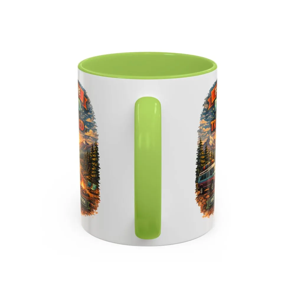15587619437749416443_2048.jpeg Accent Coffee Mug (11, 15oz) — "Take The Road Less Traveled" Design Scenic-Line