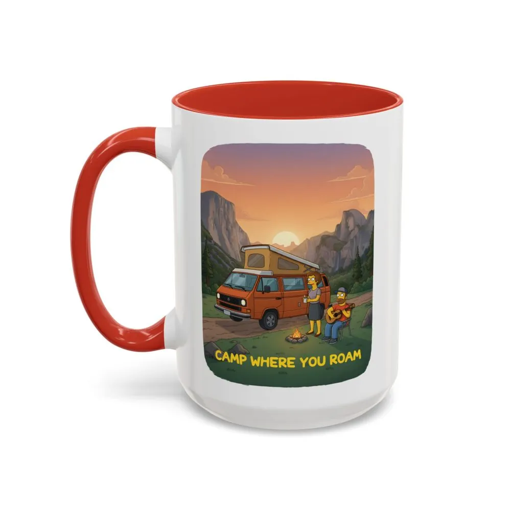 15599828174731035506_2048.jpeg Accent Coffee Mug (11, 15oz) — "Camp Where You Roam" Design Sitcom-Line