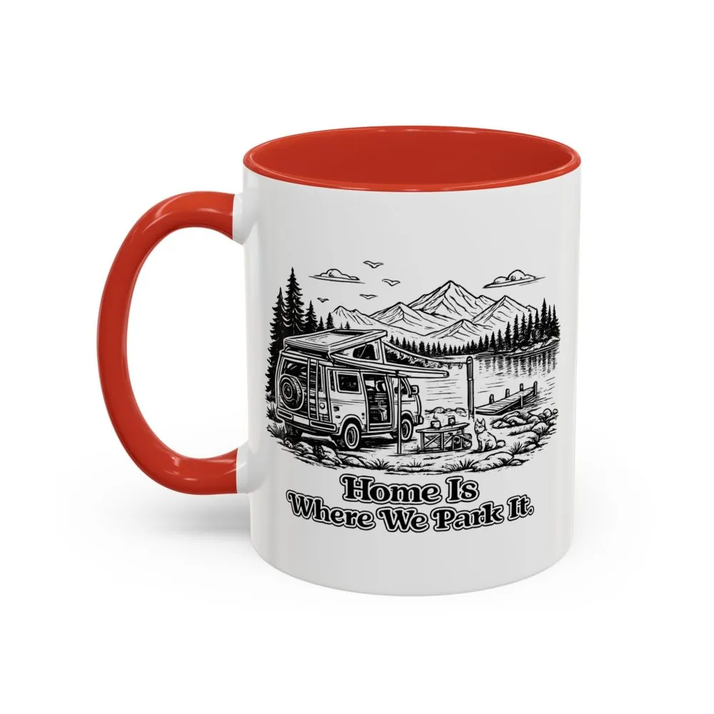 15620231784861741070_2048.jpeg Accent Coffee Mug (11, 15oz) — "Home Is Where You Park It" Design Minimal-Line