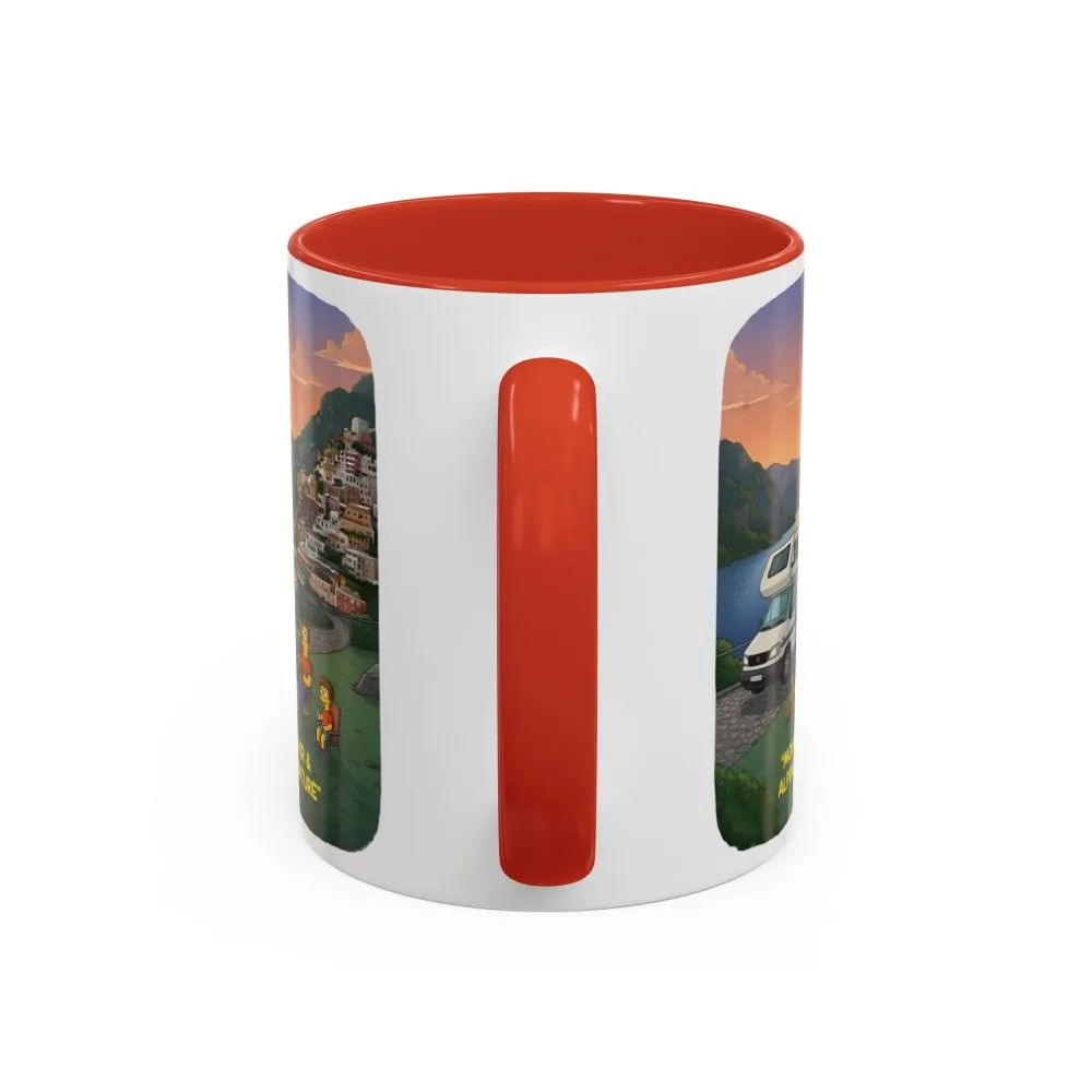 Accent Coffee Mug (11, 15oz) — "Mountain Air-Alpine Adventure" Design Sitcom-Line