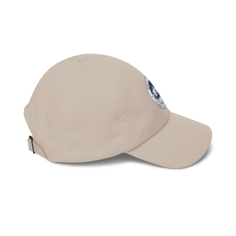Dad Cap - "Adventure Awaits-Go Where You Feel Most Alive" Vintage National Park Stamp Hat