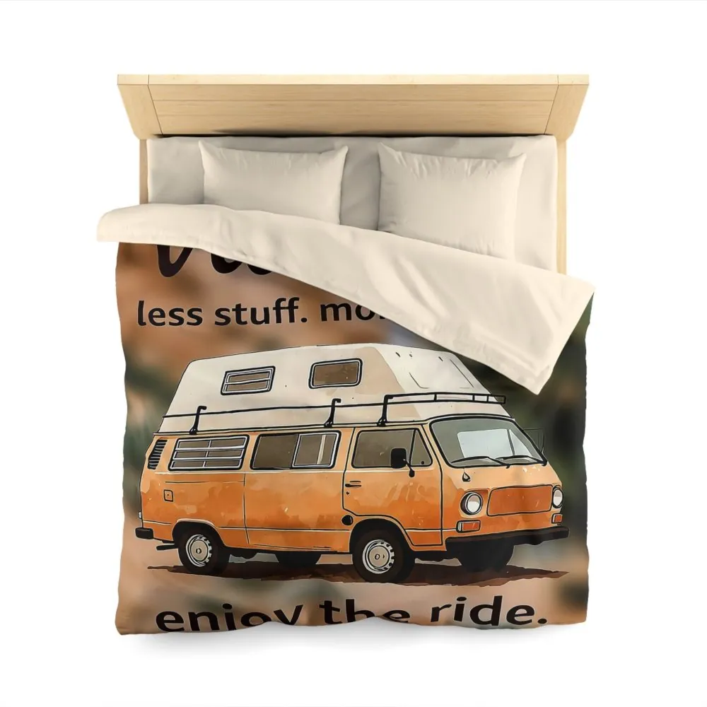15684584913476164192_2048.jpeg Duvet Cover – “Vanlife - Less Stuff. More Stories. Enjoy the Ride.” Camper Van Bedding