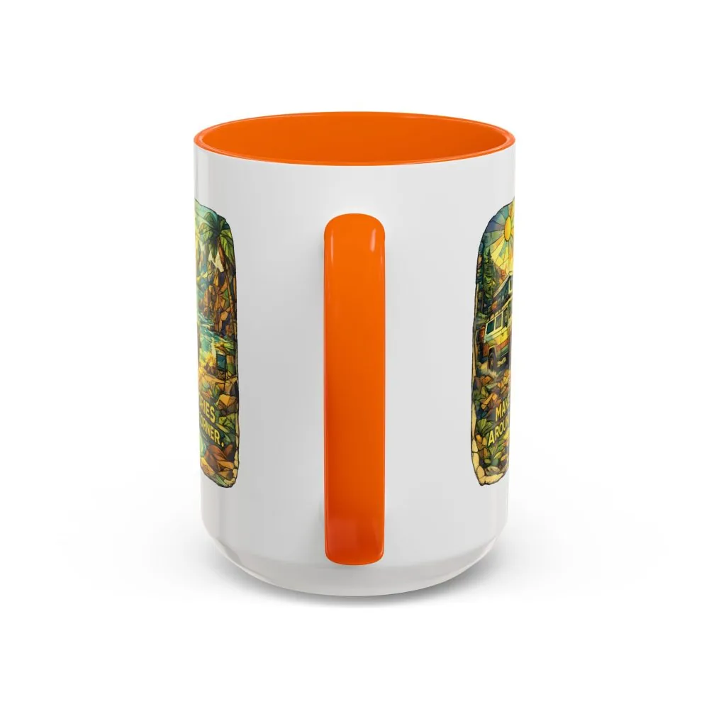 15693603026236012457_2048.jpeg Accent Coffee Mug (11, 15oz) — "Make Memories Around Every Corner" Design Cubic-Line