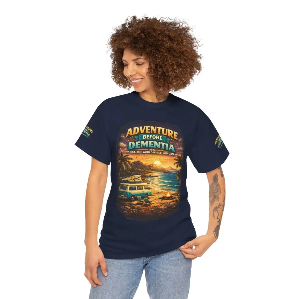 15746023387640029270_2048.jpeg Unisex Heavy Cotton Tee — "Adventure Before Dementia" Design Scenic-Line