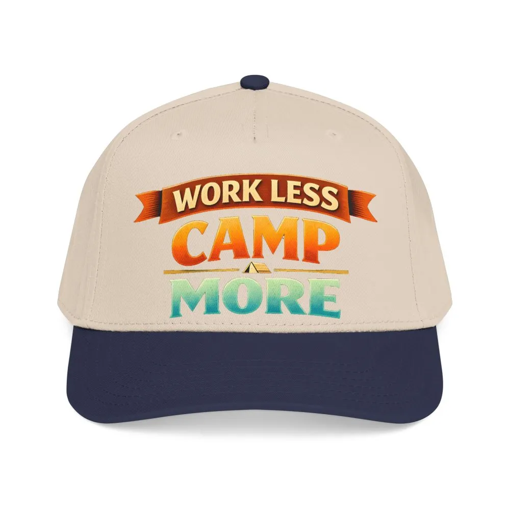 15747984550119283136_2048.jpeg Baseball Cap - "Work Less-Camp More" Design Scenic-Line