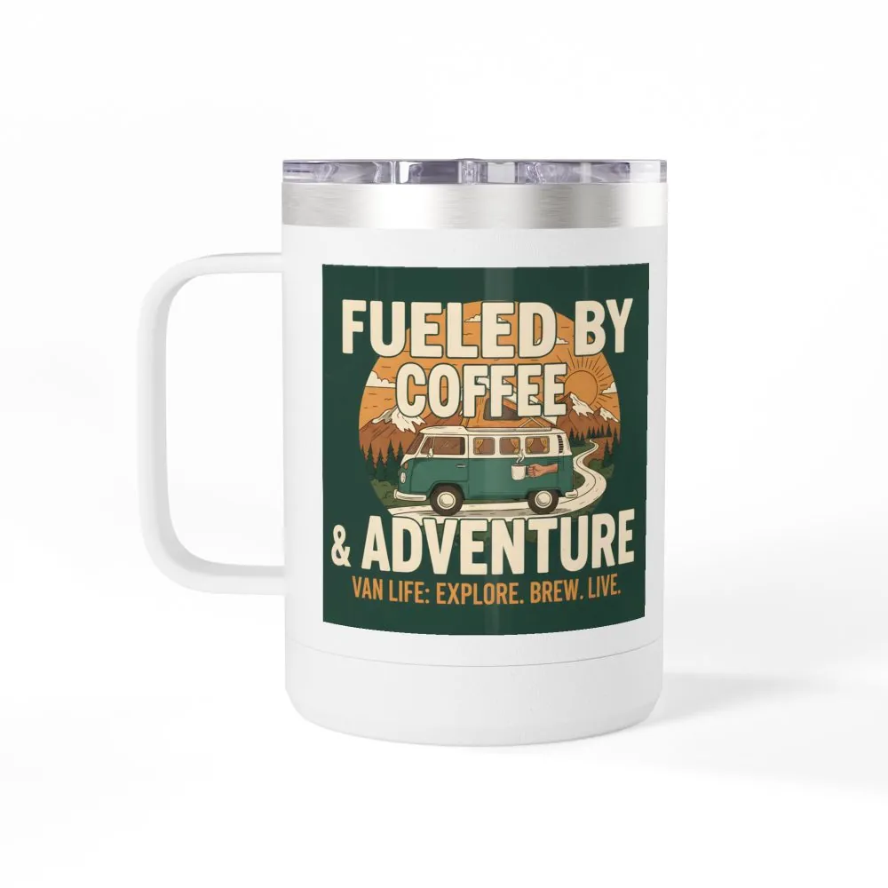 15766565546754285433_2048.jpeg Coffee Mug Tumbler, 15oz — "Fueled by Coffee & Adventure"