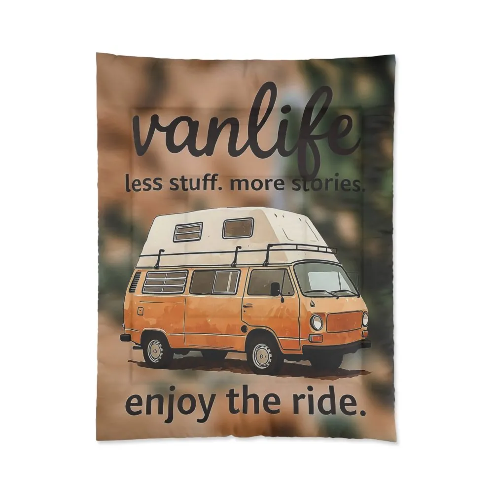 Comforter — 'Vanlife: Enjoy the Ride' Camper Van Comforter