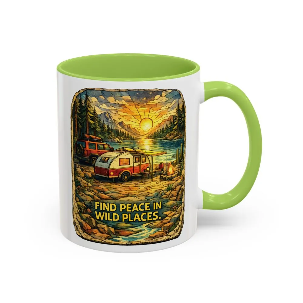 15781386223818489945_2048.jpeg Accent Coffee Mug (11, 15oz) — "Find Peace In Wild Places" Design Cubic-Line