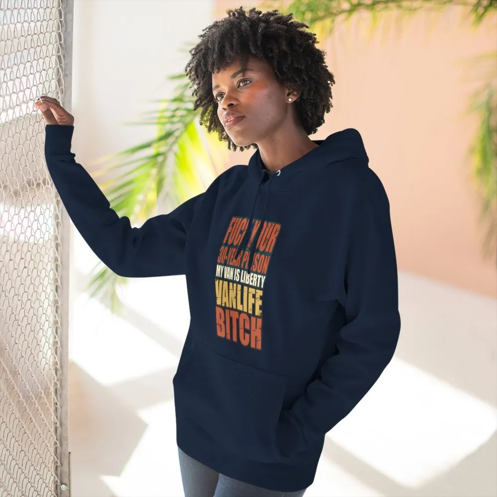 Three-Panel Fleece Hoodie - "Fuck Your 30 Year" Design F**K-Line